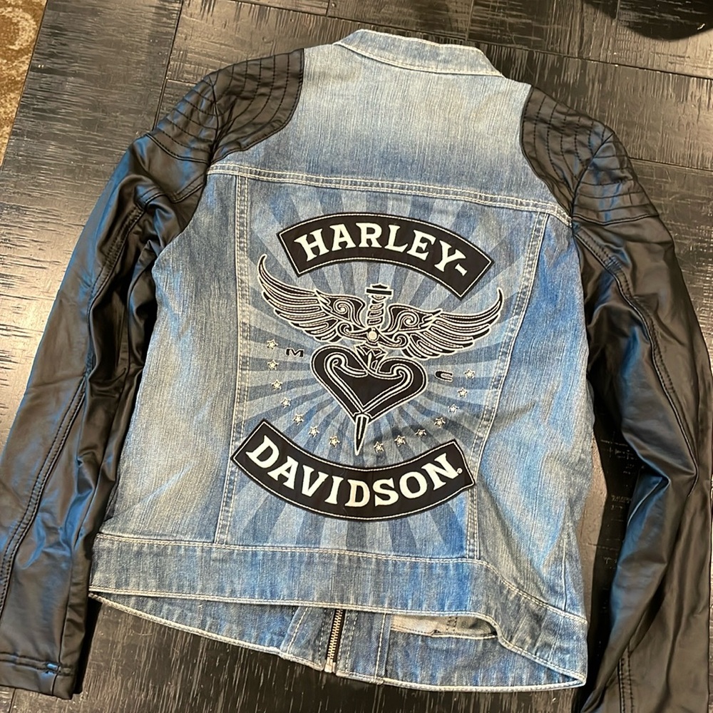 Women’s Harley Davidson, lightweight, jean jacket